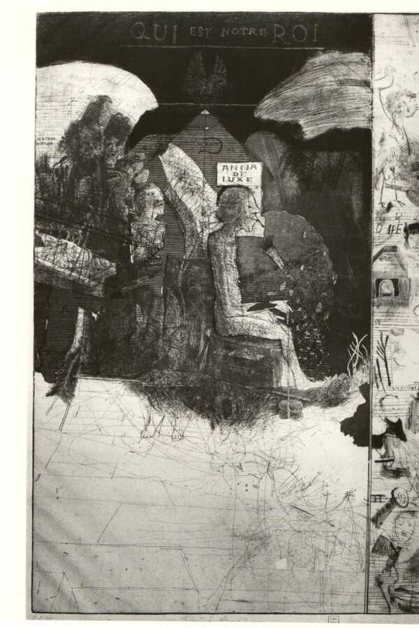 Pyšná Anna, lept s akv., 72 	autor foto: Elena Mešková